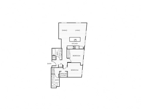 the third floor floor plan of a modern apartment